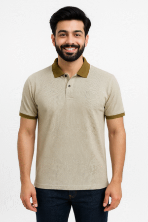 Men's Polo Neck T-Shirt | Regular Fit Half Sleeve Collar Tshirt
