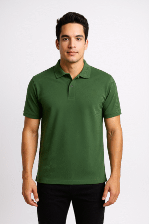 Men's Linen Solid Polo T-shirt | Half Sleeves | Plain-Regular Fit